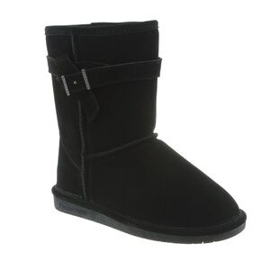 New BearPaw Val black suede boots youth size 5